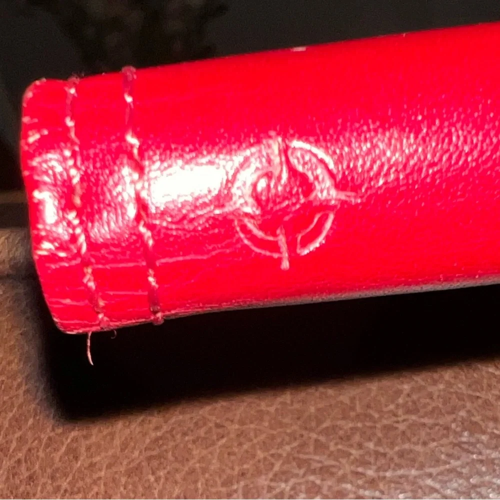 Franklin Covey Red Leather Card holder